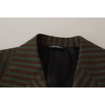 Dolce & Gabbana Multicolor Stripes Double Breasted Blazer JKT3382- 50