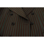 Dolce & Gabbana Multicolor Stripes Double Breasted Blazer JKT3382- 50