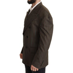 Dolce & Gabbana Multicolor Stripes Double Breasted Blazer JKT3382- 50