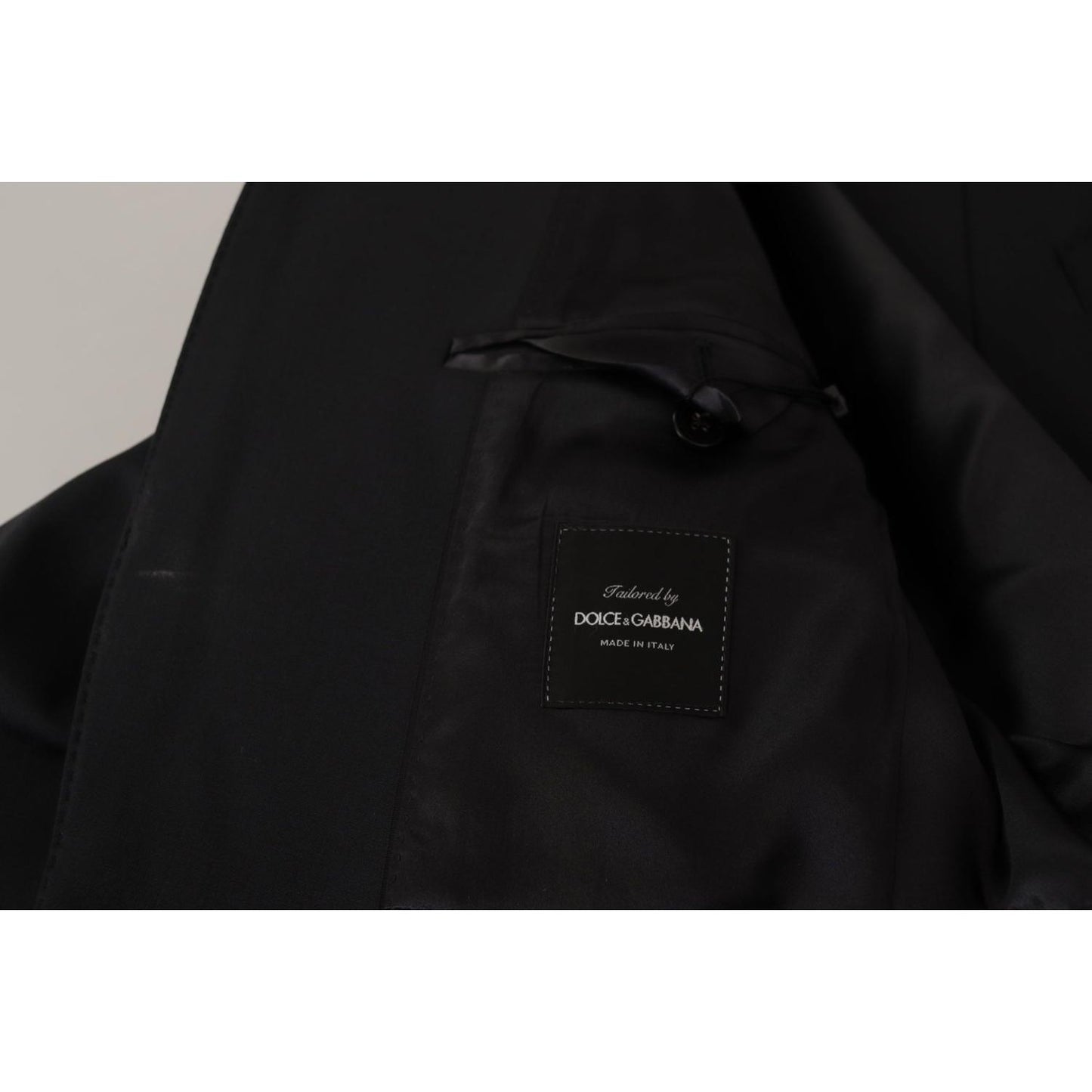 Dolce & Gabbana Black Wool Single Breasted Coat Men Blazer