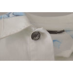 Dolce & Gabbana White Cotton Logo Embroidery Denim Jacket JKT3402-46