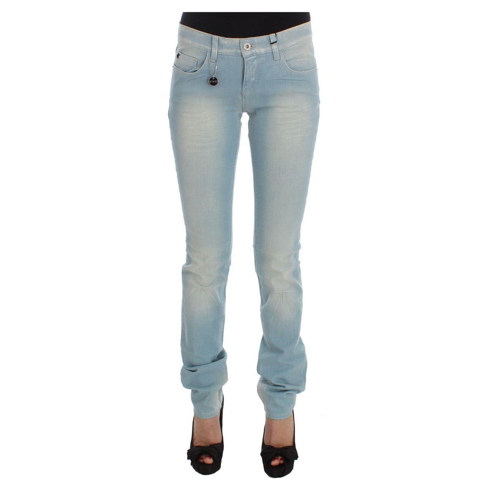 Costume National Blue Cotton Blend Super Slim Fit Jeans SIG32592-1