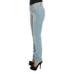 Costume National Blue Cotton Blend Super Slim Fit Jeans SIG32592-1