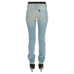 Costume National Blue Cotton Blend Super Slim Fit Jeans SIG32592-1