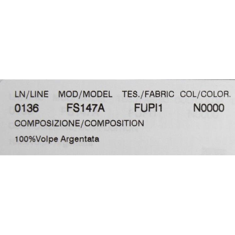 Dolce & Gabbana Black Fox Fur Collar Scarf Fur Scarves