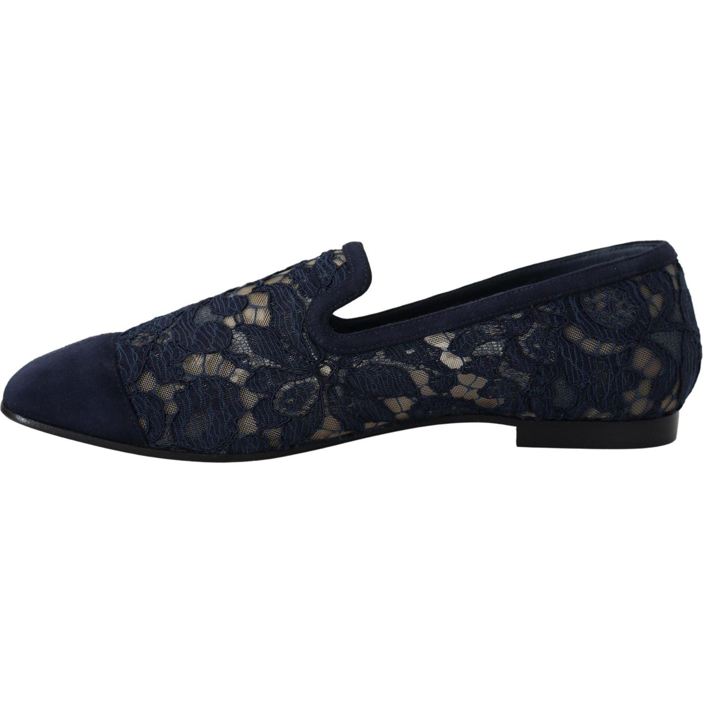 Dolce & Gabbana Elegant Blue Loafers Flats - Summer Chic Dolce & Gabbana Black