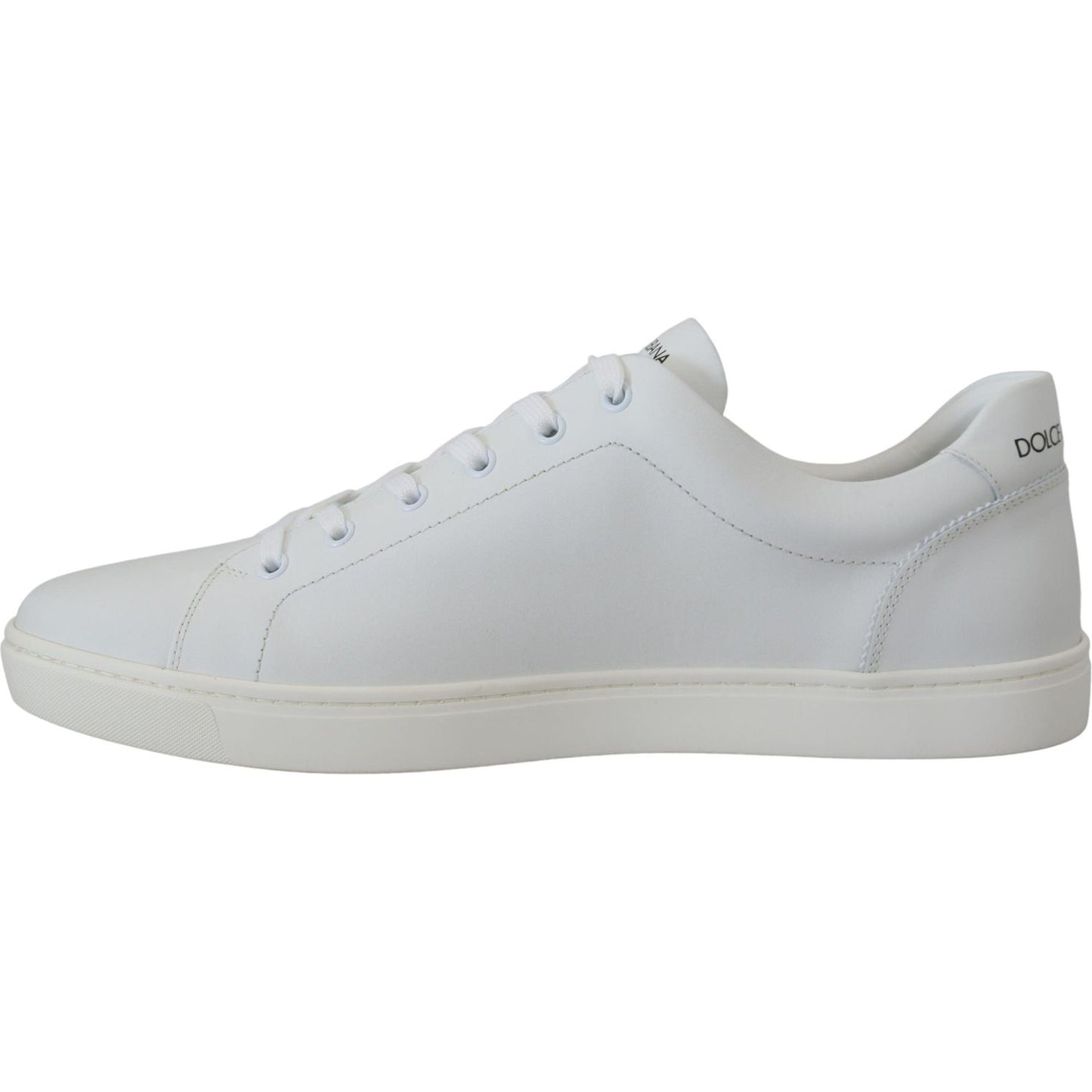 Dolce & Gabbana White Leather DG Logo Casual Sneakers Shoes MV4846- 39.5