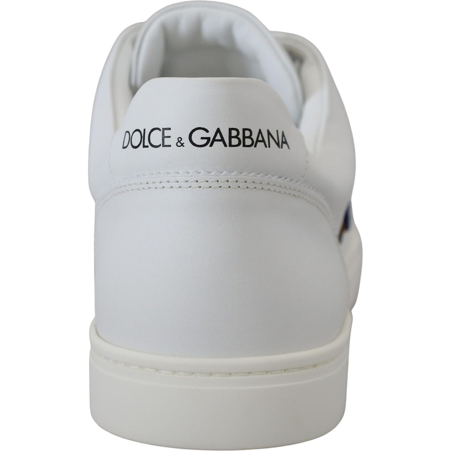 Dolce & Gabbana White Leather DG Logo Casual Sneakers Shoes MV4846- 39.5
