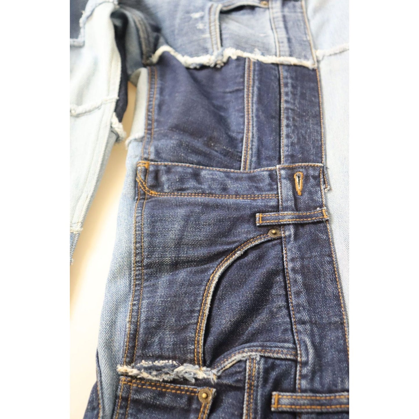 Dolce & Gabbana Multicolor Patchwork High Waist Denim Jeans PAN73102 - 46