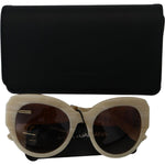 Dolce & Gabbana Beige Acetate Full Rim Brown Lense DG4294 Sunglasses GLA1047