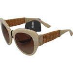 Dolce & Gabbana Beige Acetate Full Rim Brown Lense DG4294 Sunglasses GLA1047