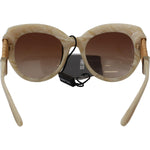 Dolce & Gabbana Beige Acetate Full Rim Brown Lense DG4294 Sunglasses GLA1047