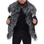 Dolce & Gabbana Black White Fur Shearling Full Zip Jacket JKT3425 - 52