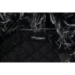Dolce & Gabbana Black White Fur Shearling Full Zip Jacket JKT3425 - 52