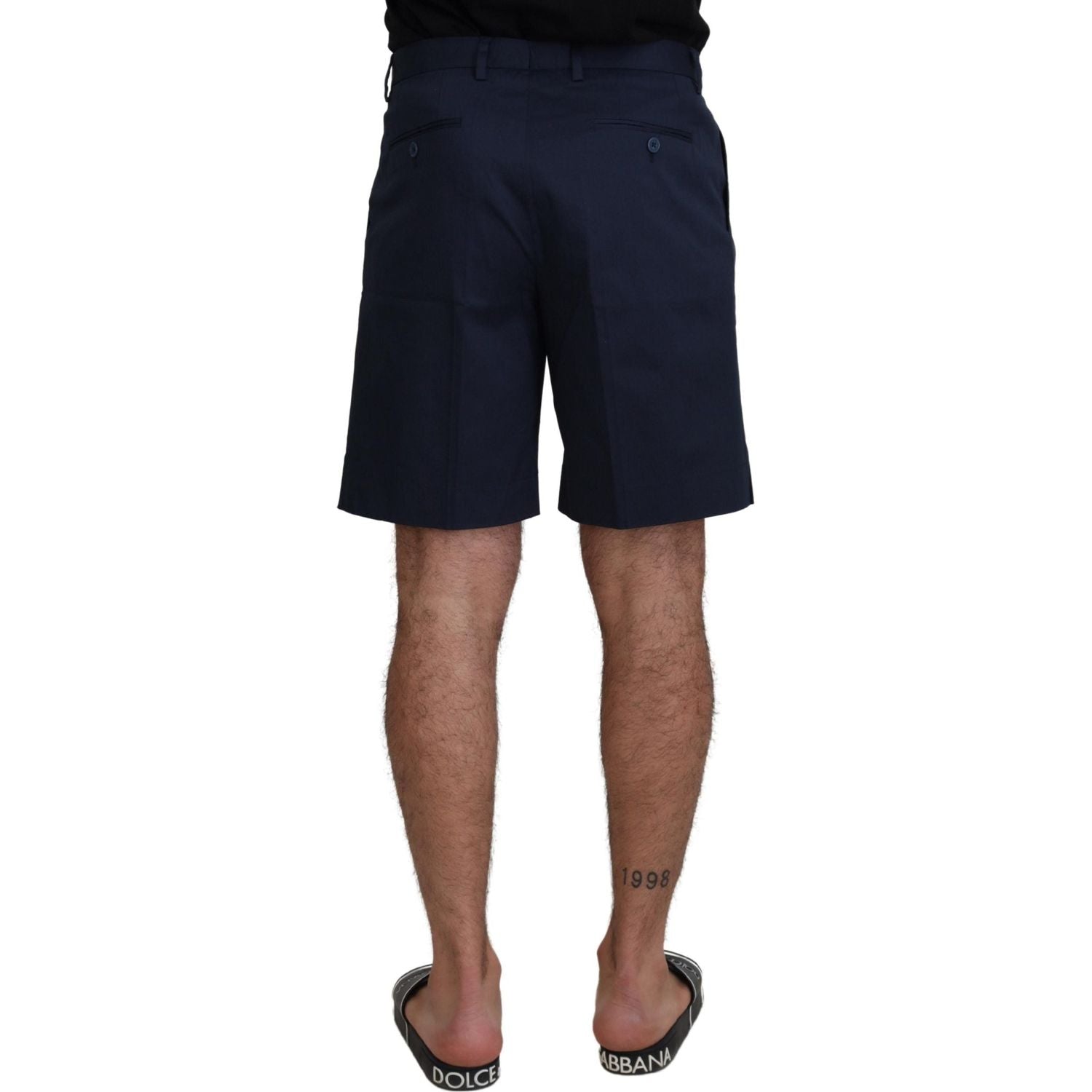 Dolce & Gabbana Blue Chinos Cotton Stretch Casual Shorts