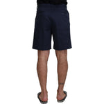 Dolce & Gabbana Blue Chinos Cotton Stretch Casual Shorts PAN74022- 44