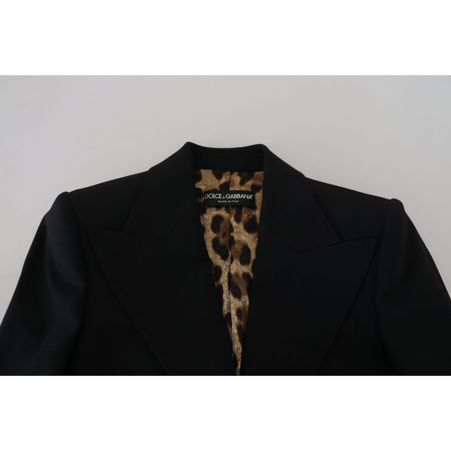 Dolce & Gabbana Black Single Breasted Fit Blazer Wool Jacket JKT3483 - 38