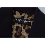 Dolce & Gabbana Black Single Breasted Fit Blazer Wool Jacket JKT3483 - 38