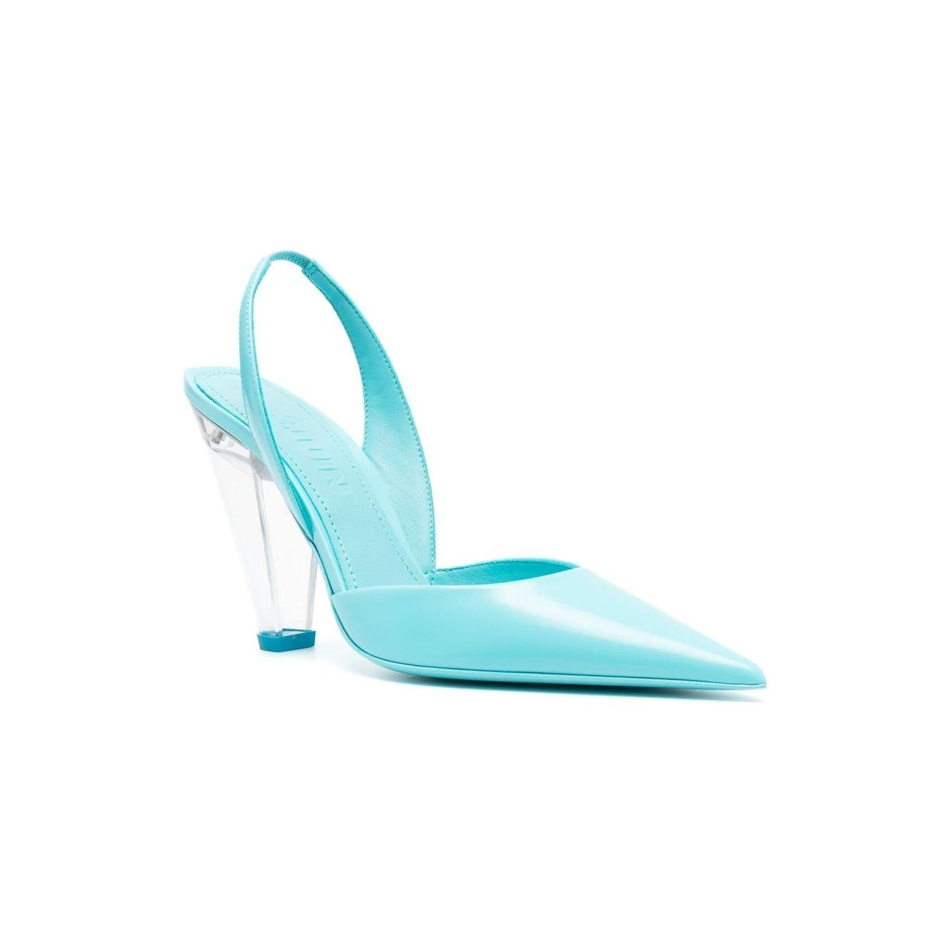 3JUIN With Heel Clear Blue