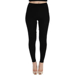 Dolce & Gabbana Black Slim Fit Women Cashmere Pants LOD10009 - 36