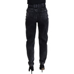 Dolce & Gabbana Black Washed Cotton High Waist Denim Jeans PAN73122 - 40