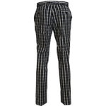 BENCIVENGA Black Checkered Cotton Casual Pants PAN74120 - 46