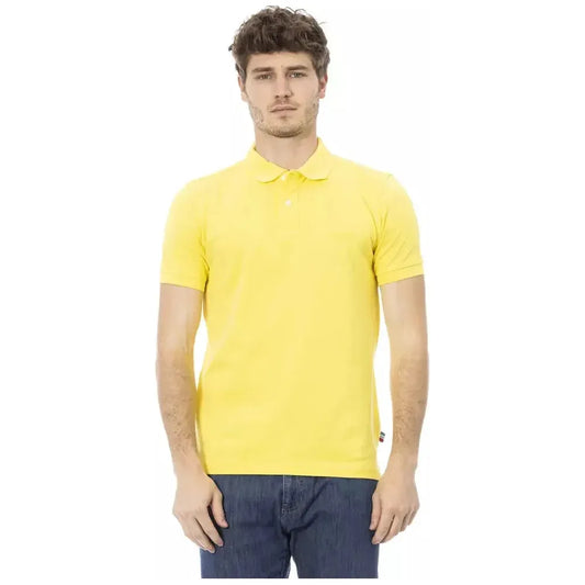 Baldinini Trend Yellow Cotton Men Polo Shirt