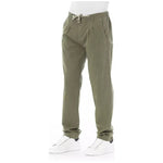 Baldinini Trend Army Cotton Men Chino Trousers