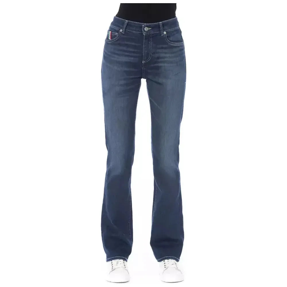 Baldinini Trend Blue Cotton Women Jeans BA-23108-W31
