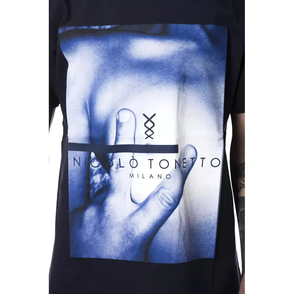 Nicolo Tonetto Blue Cotton Men's T-Shirt