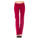 Ungaro Fever Red Cotton Women Pants UN-8200-W28