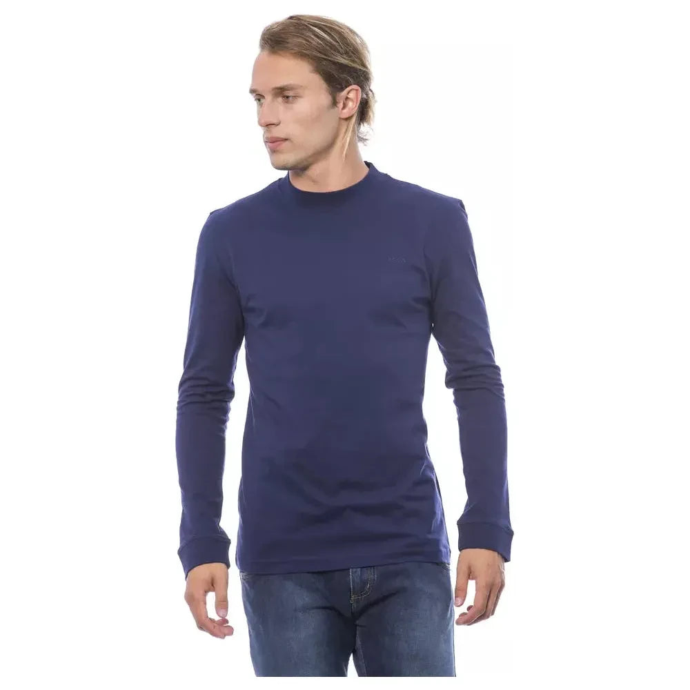 Verri Blue Cotton Mens Sweater Verri Dark Slate Gray