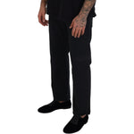 John Galliano Black Cotton Back Buckle Casual Denim Jeans PAN72965-44