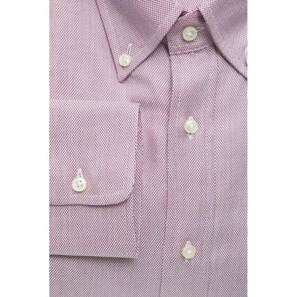 Robert Friedman Red Cotton Men Shirt Robert Friedman Thistle