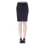 BYBLOS Blue Cotton Women Skirt BY-17678-IT42|M