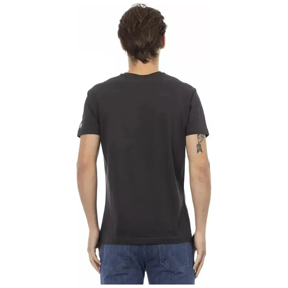 Trussardi Action Black Cotton Men T-Shirt