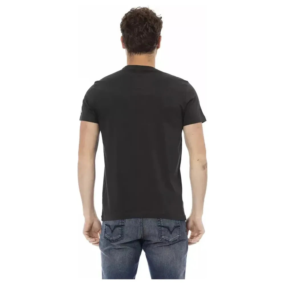 Trussardi Action Black Cotton Men's T-Shirt