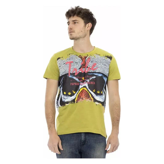 Trussardi Action Green Cotton Men's T-Shirt