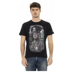 Trussardi Action Black Cotton Men T-Shirt TR-22691-M
