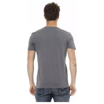 Trussardi Action Gray Cotton Men T-Shirt TR-22690-M