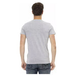 Trussardi Action Gray Cotton Men T-Shirt TR-22680-L
