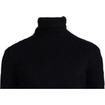 Dolce & Gabbana Black Gold Turtleneck Mohair Pullover Mens Sweater TSH83587- XS
