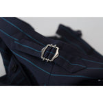 Dolce & Gabbana Blue Striped Men Formal Pants PAN73325 - 50