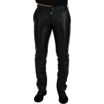 Dolce & Gabbana Black Shiny Stretch Skinny Pants PAN73327 - 46