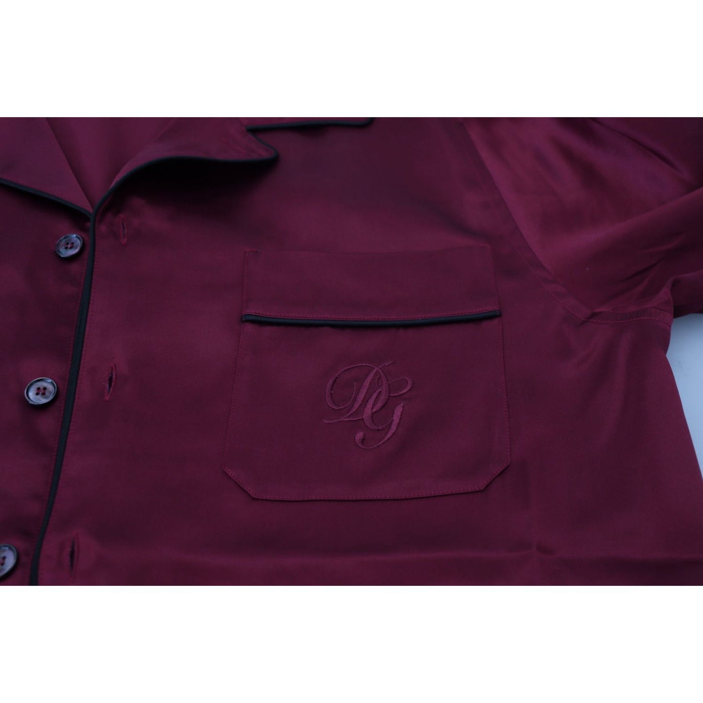 Dolce & Gabbana Elegant Silk Red Nightshirt Pajama Dolce & Gabbana Dark Slate Gray