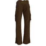 Ermanno Scervino Brown Cotton Corduroy Cargo Pants PAN74333 - 46