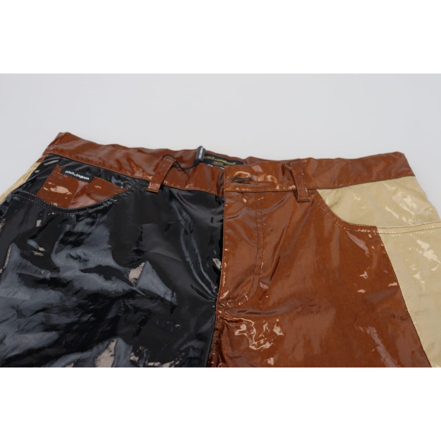 Dolce & Gabbana Multicolor Shining Slim Fit Men Denim Jeans PAN74280 - 48