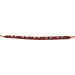 Dolce & Gabbana Red Exotic Leather Crystals Bag Shoulder Strap