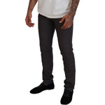 BENCIVENGA Brown Stripes Slim Fit Men Pants PAN74057 - 54