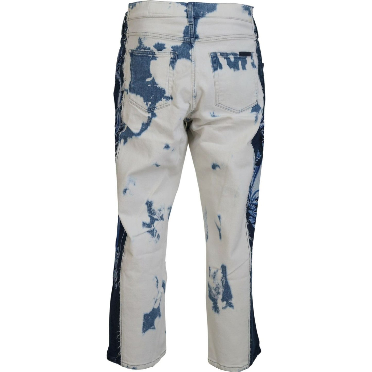 Dolce & Gabbana Blue Ceasar Denim Cotton Loose Fit Jeans PAN74549- 46